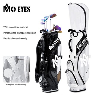 MO EYES OEM พรีเมี่ยมถุงกอล์ฟกันน้ำถุงกอล์ฟใสรถกอล์ฟไม้กอล์ฟกระเป๋าวัสดุ TPU กระเป๋าเดินทางคลับ