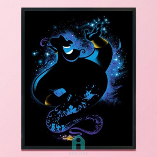 Silhouette Aladdin ชุดปักครอสสติตช์ ผ้าฝ้าย 11CT พิมพ์ลาย DIY [Acelit.th]