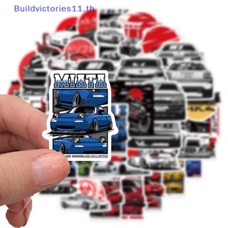 Buildvictories11 สติกเกอร์ ลายกราฟฟิตี้ JDM กันน้ํา สําหรับติดตกแต่งรถยนต์ แล็ปท็อป หมวกกันน็อค กระเป๋าเดินทาง สเก็ตบอร์ด โทรศัพท์ 50 ชิ้น