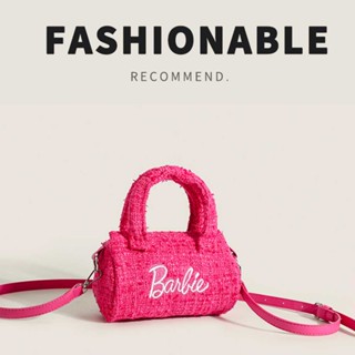 For Barbie Letter Print Bag, Handbag, Pink Handbag