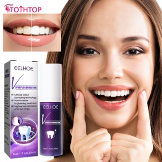 Eelhoe Whitening Toothpaste V34 Color Corrector Toothpaste ยาสีฟันสีม่วงสำหรับฟันขาว [TOP]