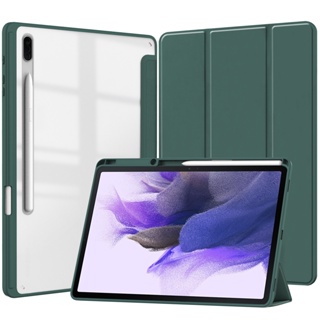 เคสแท็บเล็ตอะคริลิค พร้อมช่องใส่ดินสอ สําหรับ Samsung Galaxy Tab S9 Plus S7 FE S8 Plus S7 Plus 12.4 S9 S8 S7 11 S6 Lite 2022 10.4 Tab A8