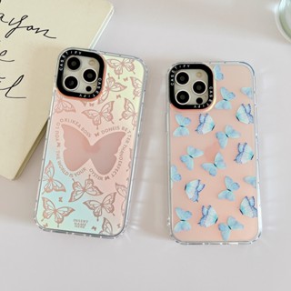 【Butterfly】casetify ฟิล์มอะคริลิค กันตก หลากสี สําหรับ iPhone 14 Pro Max 14 13Pro Max 12 XR X XS Max 13 11 Promax 14plus 14Pro