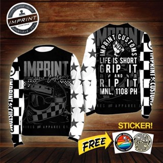 Imprint - customs grip it เสื้อปั่นจักรยาน แขนยาว เสื้อผ้า yamaha