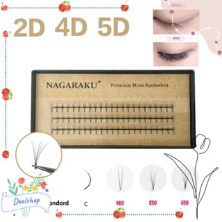 Dealshop ขนตาปลอม แฮนด์เมด 2D 4D 5D ยาว 0.07 หนา C