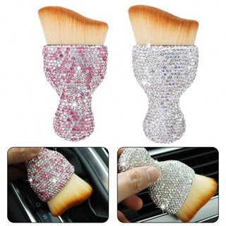 ⚡NEW 8⚡Brushes Bling Crystal Car Detailing Brush Car Interior Pink Removal Brush