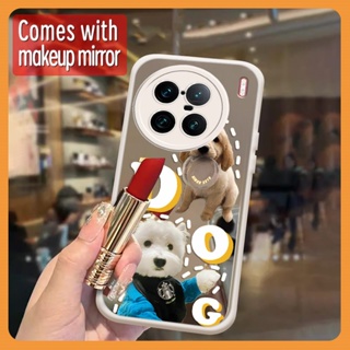 Raised lens trend Phone Case For VIVO X90 Pro+ 5G/X90 Pro Plus/V2227A texture flower Mirror surface Makeup mirror literature