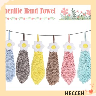 Hecceh ผ้าเช็ดหน้า ผ้าขนหนูเช็ดมือ Chenille หนา แห้งเร็ว ดูดซับน้ํา แบบพกพา การ์ตูนนุ่ม ผ้าทําความสะอาดห้องน้ํา