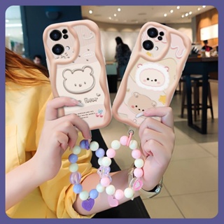 Soft romantic Phone Case For OPPO Reno7 Pro 5G Pendants flower interest Love bracelet Pendants Heat dissipation For Girls