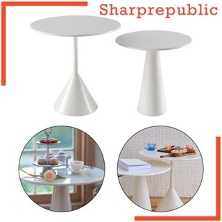 [Sharprepublic] โต๊ะจิ๋ว สําหรับตกแต่งบ้านตุ๊กตา 1/6 DIY 2 ชิ้น