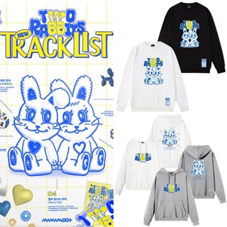 Kpop MAMAMOO+ TWO RABBITS เสื้อแจ็กเก็ตกันหนาว มีฮู้ด สไตล์สตรีท สําหรับผู้ชาย และผู้หญิง