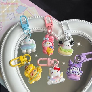 SANRIO พวงกุญแจ จี้การ์ตูนอนิเมะ My Melody Cinnamonroll Hello Kitty น่ารัก เหมาะกับของขวัญ สําหรับตกแต่งกระเป๋า