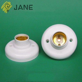 Jane ฐานหลอดไฟ E27 สีขาว DIY อุปกรณ์เสริม 1/5 ชิ้น