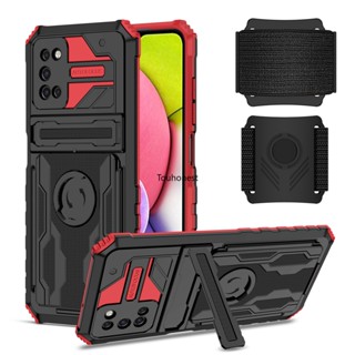 ใหม่ เคส Samsung Galaxy A03S เคส Samsung A23 เคส Samsung A33 Casing Samsung A53 A73 Case Samsung A03 Case Samsung A02S A02 Case Samsung M02 M23 Case New Portable Cool Hybrid Armor Wrist Strap Stand Phone Cover Cassing Cases Case WD โทรศัพท์มือถือ