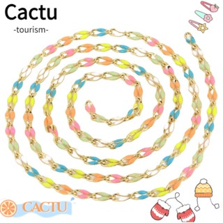 Cactu สายโซ่เคลือบ 1 หลา 3 ฟุต สําหรับทําเครื่องประดับ สร้อยคอ สร้อยข้อมือ DIY