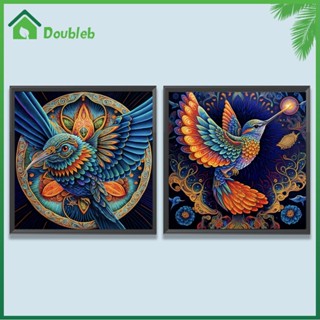 【Doub X ✮】ภาพวาดปักเพชร ทรงกลม ลายนกกระจอก 5D DIY สําหรับตกแต่งบ้าน ✮