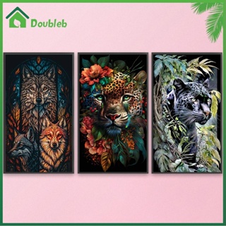 【Doub X ✮】ภาพวาดสีน้ํามัน ตามตัวเลข รูปสัตว์ DIY สําหรับตกแต่งผนังบ้าน ✮