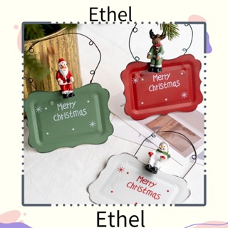 Ethel1 เหล็กดัด รูปซานตาคลอส สําหรับตกแต่งบ้าน เทศกาลคริสต์มาส