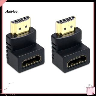 [Sy] อะแดปเตอร์เชื่อมต่อ HDMI มุมขวา 90 องศา ตัวผู้ เป็นตัวเมีย 2 ชิ้น