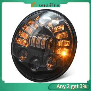 Rf ไฟหน้า Led DRL Halo อลูมิเนียม 7 นิ้ว ไล่โทนสี สําหรับไฟหน้า Wrangler