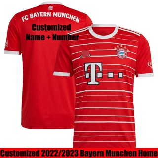 เสื้อกีฬาแขนสั้น ลายทีมชาติฟุตบอล Bayern Munchen 22-23 ชุดเหย้า สําหรับผู้ชาย