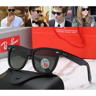 Rayban ของแท้ แว่นตากันแดด แฟชั่น สําหรับผู้ชาย และผู้หญิง RB2140 901 54 มม.