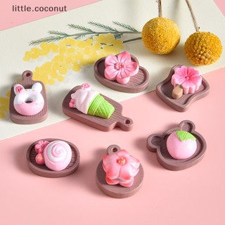 [little.coconut] ถาดอาหารจิ๋ว ลายการ์ตูน สําหรับตกแต่งบ้านตุ๊กตา 4 ชิ้น