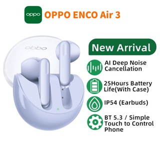 Oppo ENCO Air 3 TWS หูฟังไร้สาย บลูทูธ เอียร์บัด AI ตัดเสียงรบกวน หูฟังไร้สาย บลูทูธ สําหรับ OPPO Reno 8 Pro