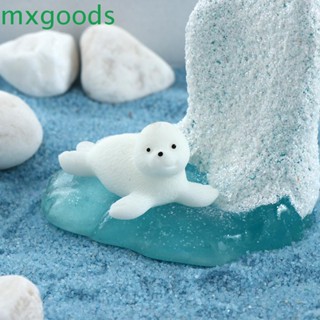 Mxgoods โมเดลเรซิ่น รูปเพนกวิน ไอซ์เบอร์ก แฮนด์เมด สําหรับตกแต่งสวน