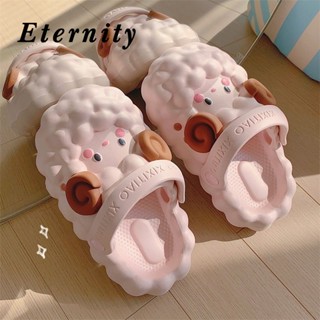 Eternity  รองเท้าหัวโต รองเท้าแตะผู้หญิง น่ารักหนาพื้นลื่น อาบน้ำในห้องน้ำ  33z080405 สไตล์เกาหลี ทันสมัย Chic สวยงาม B21H0IL 36Z230909