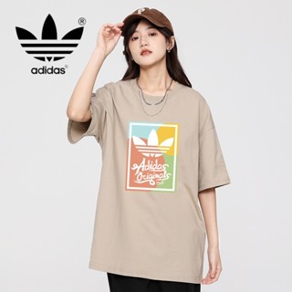 【 ขายดี พร้อมส่ง 】เสื้อยืดคอกลม แขนสั้น ผ้าฝ้ายแท้ 100% พิมพ์ลาย สไตล์บูติก แฟชั่นสําหรับผู้หญิง