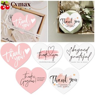 Cvmax การ์ดอวยพร รูปหัวใจ สีชมพู และสีขาว 6 ซม.*7 ซม. 60 ชิ้น