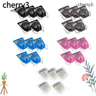 Cherry3 กระเป๋าเดินทาง แบบแขวน ไม่ทอ สําหรับใส่รองเท้า 5 ชิ้น