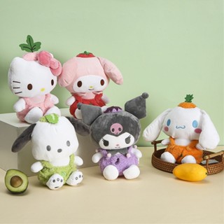 SANRIO ตุ๊กตาคิตตี้ และมายเมโลดี้ ขนาด 20 ซม. เหมาะกับของขวัญวันเกิด ของเล่นสําหรับเด็ก