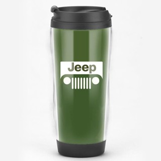 ถ้วยน้ํา ลายโลโก้ jeep เหมาะกับของที่ระลึก สําหรับรถยนต์