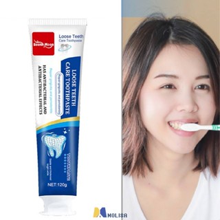 South Moon ยาสีฟันดูแลฟันหลวม120G สำหรับ Gingivitis Treatment และ Cavity Prevention ยาสีฟัน MOLISA MOLISA