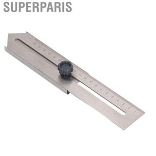 Superparis Sliding Line Ruler  Stainless Steel Clear Scale Portable Slide Stop for Woodworking