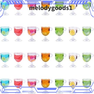 Melodygoods1 จี้เรซิ่น รูปขวดชา ผลไม้ ขนาดเล็ก สําหรับทําเครื่องประดับ ต่างหู DIY