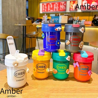 Amber ขวดน้ําดื่ม แบบใส ขนาดพกพา 330 มล.