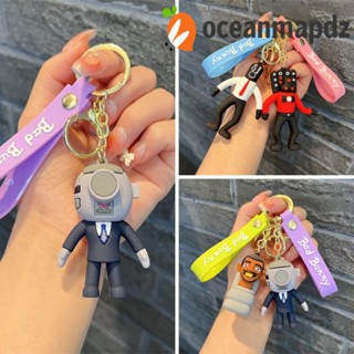 Oceanmapdz พวงกุญแจตุ๊กตา Camara Man, Camara Man Skibidi Bop Bop Skibidi พวงกุญแจชักโครก, Toilet Man VS Camara Man Skibidi Man Toilet Doll Pendant Cartoon Jewelry DIY