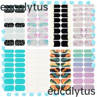 Eucalytus1 สติกเกอร์กลิตเตอร์ ติดตกแต่งเล็บ ติดทนนาน สําหรับผู้หญิง