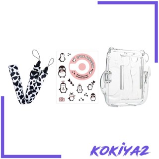 [Kokiya2] เคสใส ป้องกันกล้อง พร้อมสายคล้อง แบบพกพา สําหรับวันหยุด