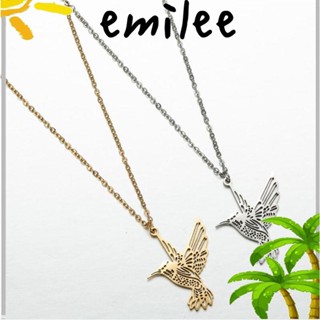 Emilee สร้อยคอ จี้นกฮัมมิ่งเบิร์ด สีทอง ของขวัญสําหรับผู้หญิง