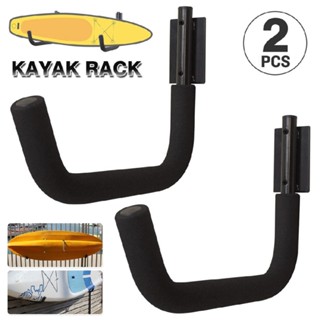 Paddle Board Kayak Rack Storage Wall Mount Hanger Canoe Hanging Hook Black