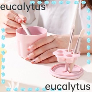 Eucalytus1 กล่องเครื่องมือทําความสะอาดแปรงแต่งหน้า สําหรับผู้หญิง