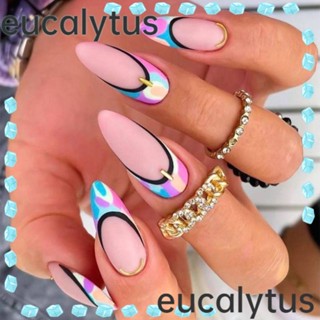 Eucalytus1 เล็บปลอม DIY สไตล์ฝรั่งเศส