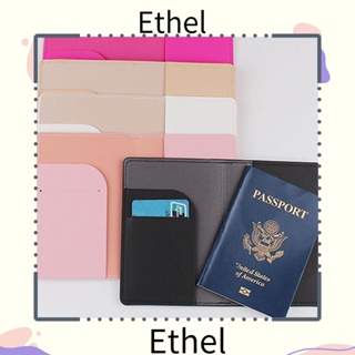 Ethel1 กระเป๋าใส่หนังสือเดินทาง บัตรเครดิต หนัง PU แบบพกพา