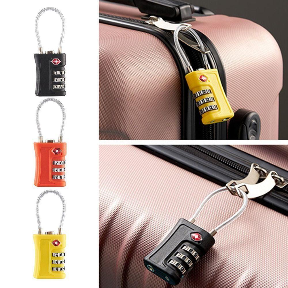 Backstage Customs รหัสผ่านล็อค, TSA Anti-theft 3 หลักรหัสล็อค, ทนทานเครื่องมือรักษาความปลอดภัยกุญแจเชือกลวดกระเป๋าเดินทางรหัสล็อคกระเป๋าเดินทาง