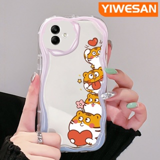 เคสโทรศัพท์มือถือแบบใส กันกระแทก ลายการ์ตูนเสือนําโชคน่ารัก สีสันสดใส สําหรับ Samsung A04 A04E M04 F04