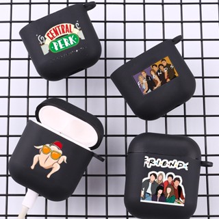 เซนทรัลเพิร์ก ​เคสหูฟังซิลิโคน พร้อมตะขอ สีดํา สําหรับ Airpod Pro 3 Pro2 2 1